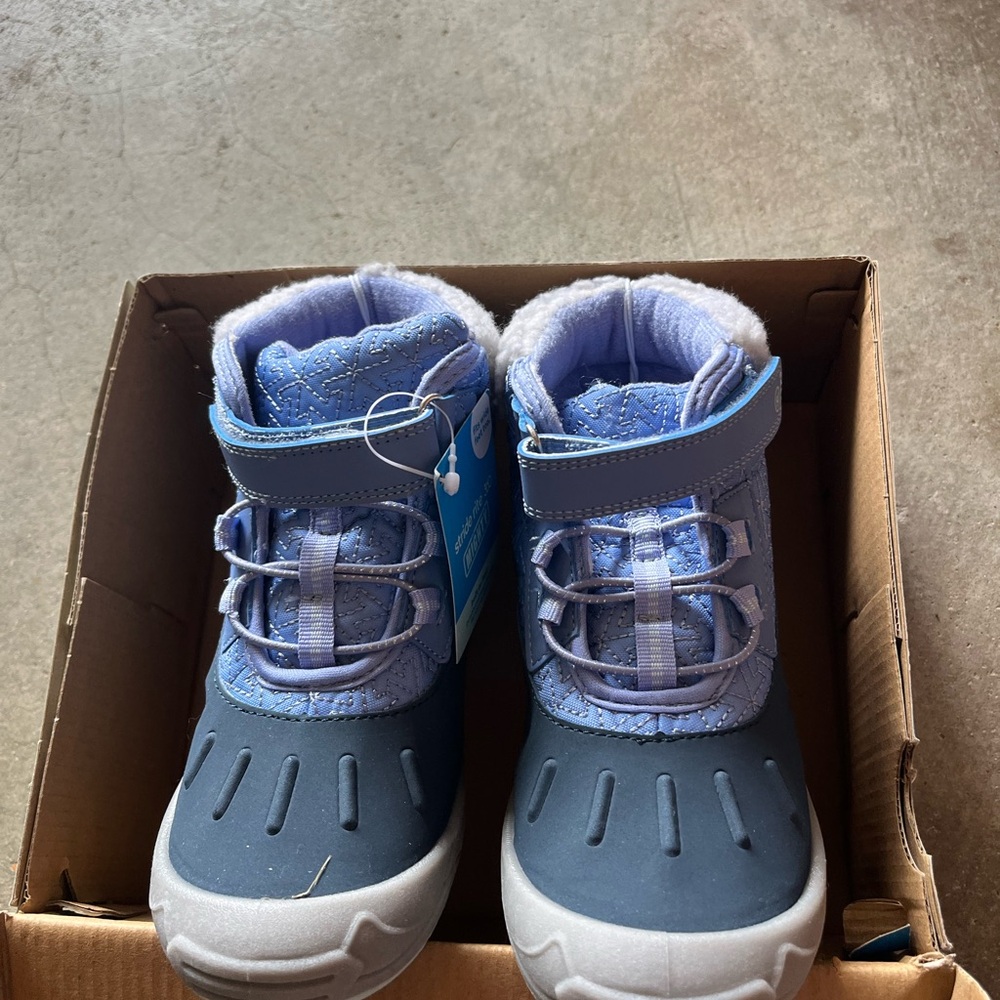 Stride Rite Kids Winter Boots - Blue Purple and Gray
